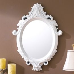  KT076-Mat White  Wall Mirror