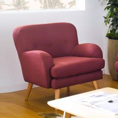Hobart-C-Red Single Chair