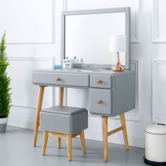  Rora-VM-Grey  Vanity & Mirror