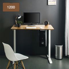 Oxford 1200-Iv-Acacia top Motion Desk